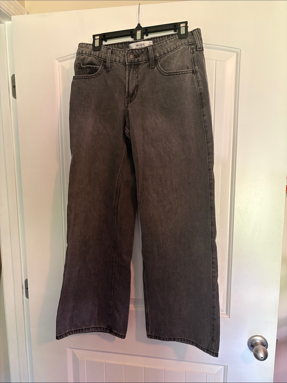Hollister Gray Straight-Leg Jeans